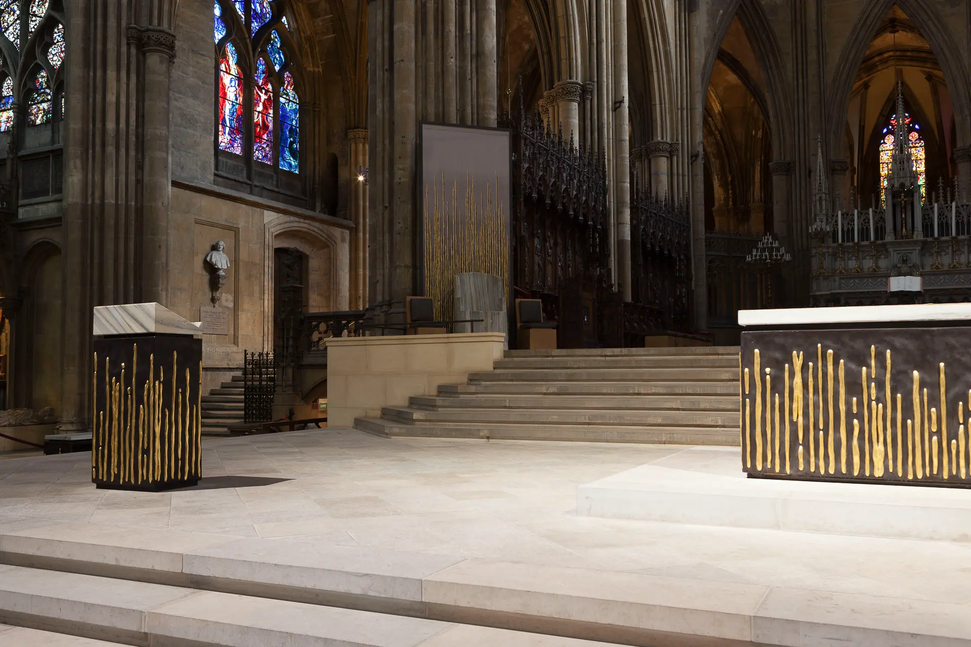 Vue intérieure du Choeur de la Cathédrale Saint-Étienne de Metz