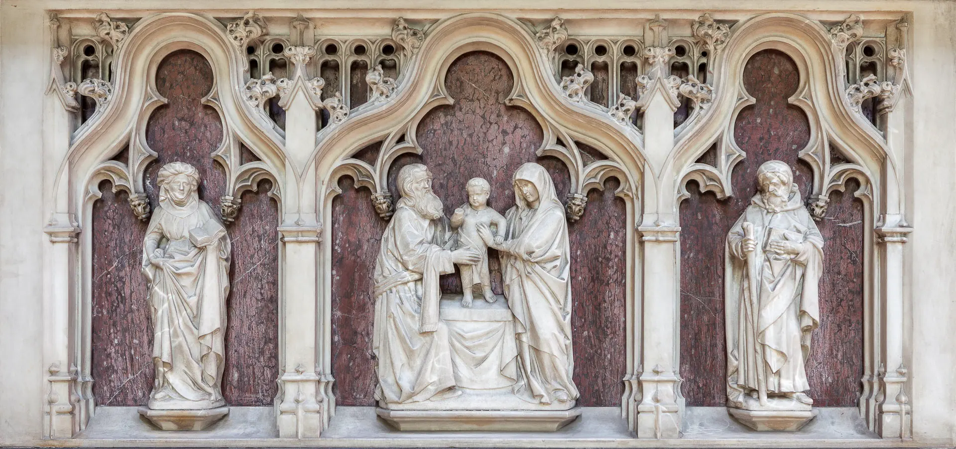 Détail des sculptures ornementales de la Cathédrale de Metz