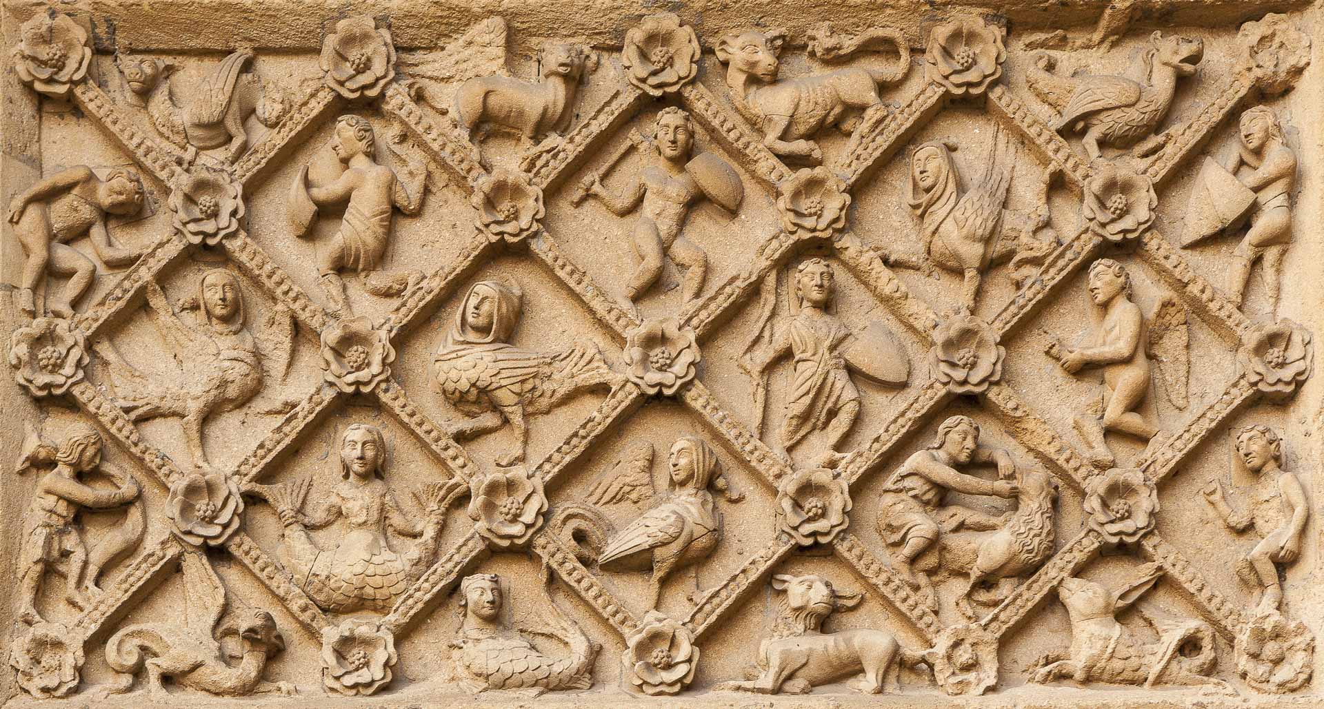 Détail des sculptures ornementales de la Cathédrale de Metz