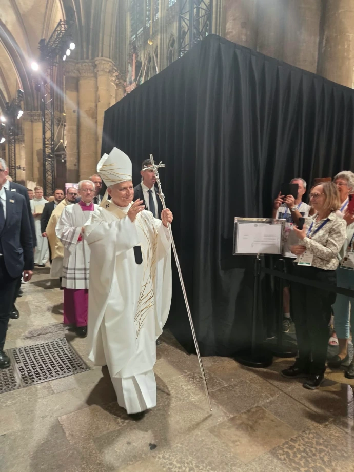 Photo de la visite du Pape Léon XIV à Metz septembre 2026