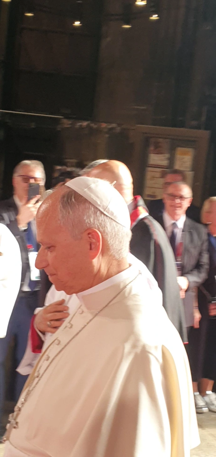 Photo de la visite du Pape Léon XIV à Metz septembre 2026