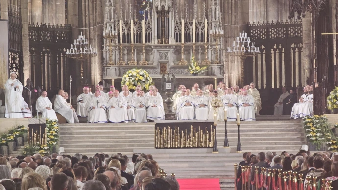 Photo de la visite du Pape Léon XIV à Metz septembre 2026