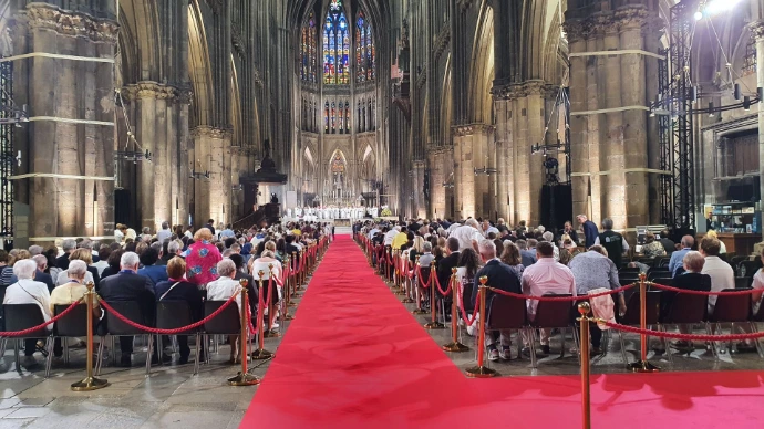 Photo de la visite du Pape Léon XIV à Metz septembre 2026
