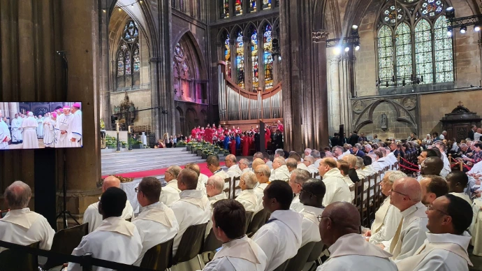 Photo de la visite du Pape Léon XIV à Metz septembre 2026