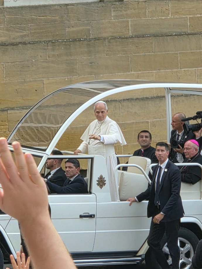 Photo de la visite du Pape Léon XIV à Metz septembre 2026