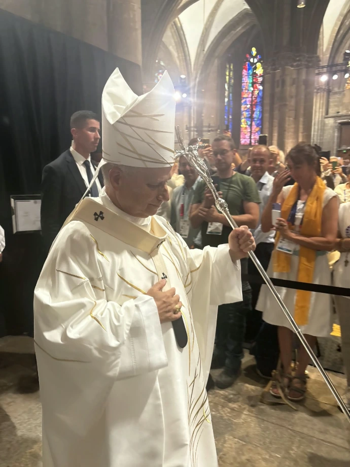 Photo de la visite du Pape Léon XIV à Metz septembre 2026