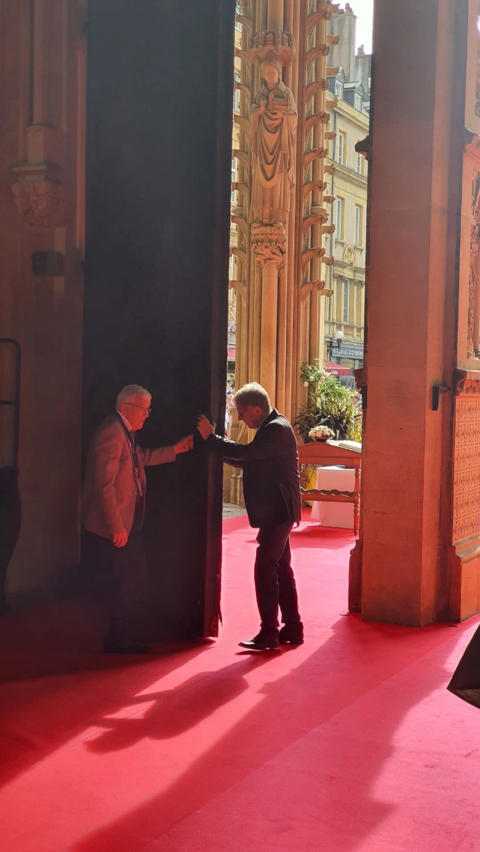 Photo de la visite du Pape Léon XIV à Metz septembre 2026