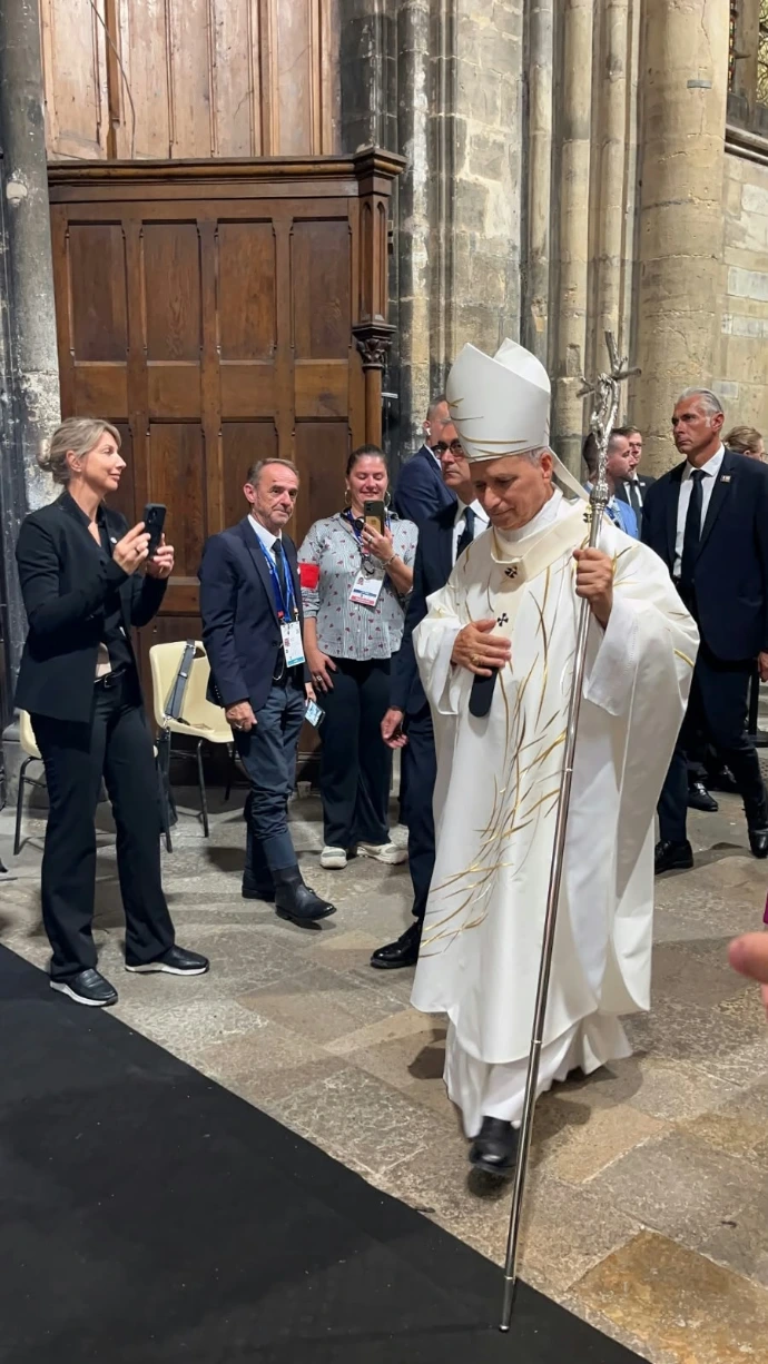 Photo de la visite du Pape Léon XIV à Metz septembre 2026