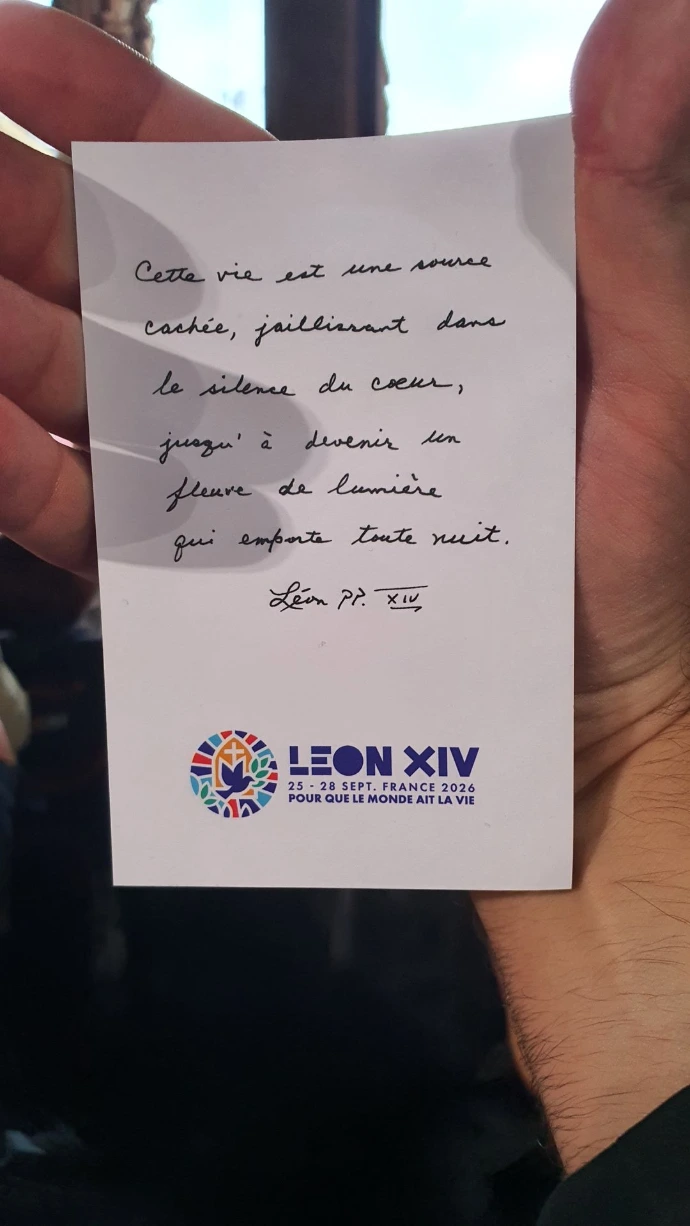 Photo de la visite du Pape Léon XIV à Metz septembre 2026